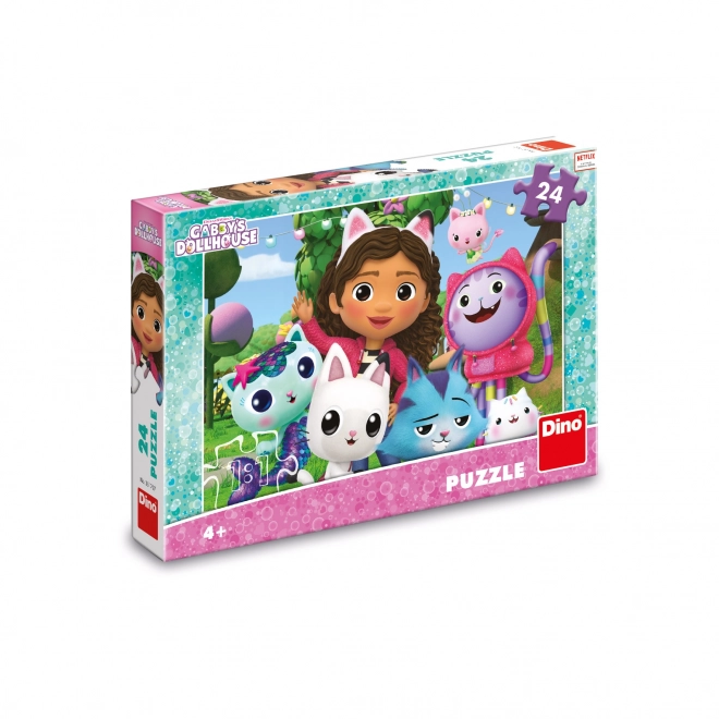 DINO Puzzle Gábins Zauberhaus 24 Teile