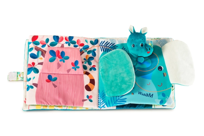 Interaktive Handpuppe des Nashorns Marius