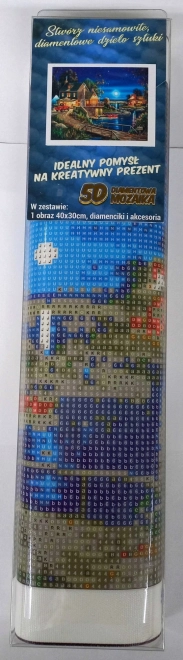 Diamantmalerei Haus am See 30x40cm