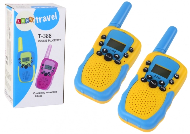 Walkie Talkie Gelb-Blau für Kinder