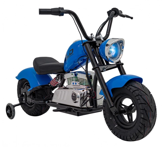 Motorrad Chopper Warrior Blau