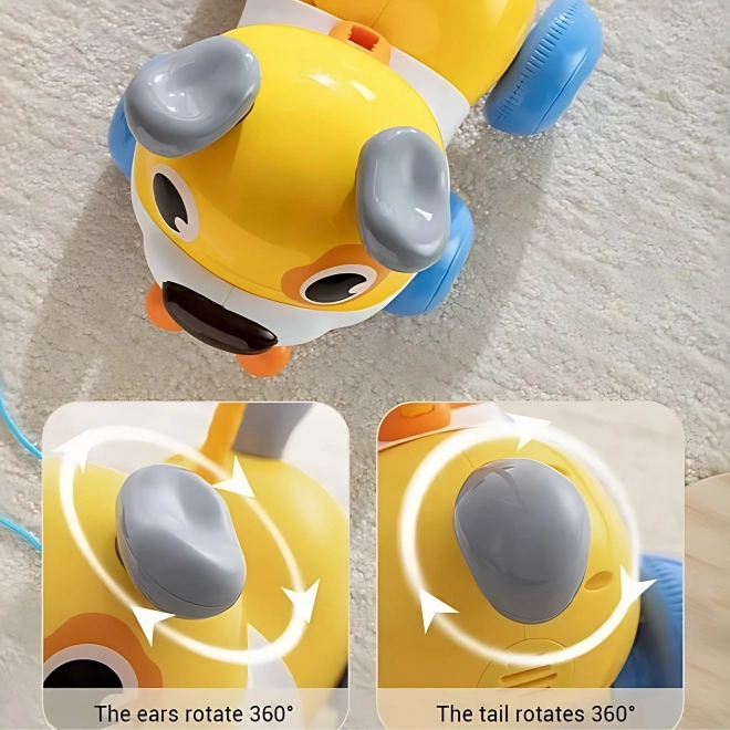 Interaktiver Hund WOOPIE 2-in-1 Schaltfläche bellend 360° für Kinder 6m+