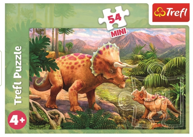 Puzzle 54 Teile Mini - Unglaubliche Dinosaurier