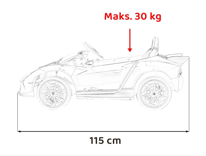 Kinderwagen Lamborghini Invencible weiß
