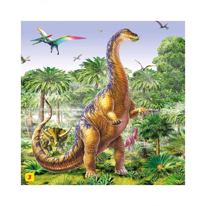 Puzzle mit Dinosaurier-Figur: Tyrannosaurus Rex 60 Teile