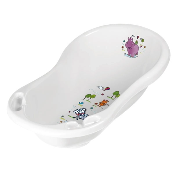 Kinderbadewanne Hippo Weiß