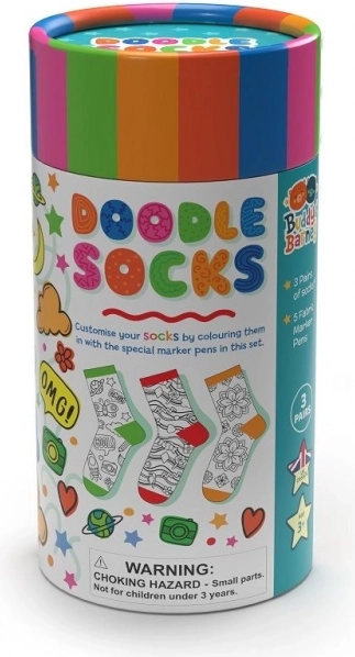 Kreativset Socken zum Ausmalen in der Tube