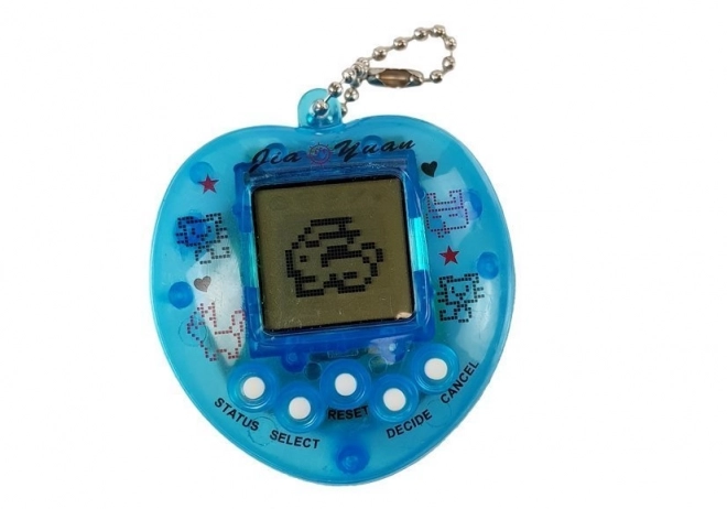 Elektronisches Tamagotchi Blau mit kurzer Kette