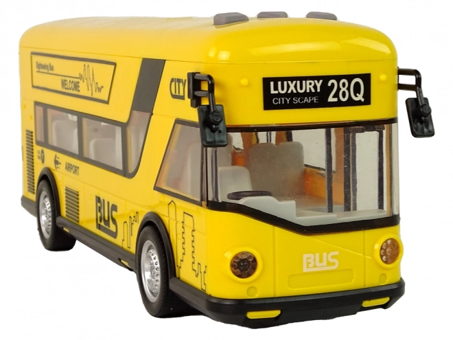 Stadtbus Gelb mit Rückziehmotor 1:18