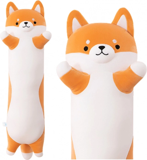 Plüschhund Shiba – längliches Kissen-Spielzeug 60 cm