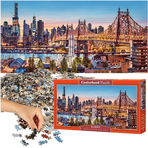 Puzzle 4000 Teile Abend in New York
