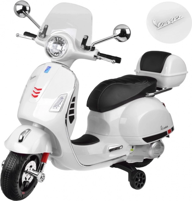Elektrischer Vespa GTS Super Roller für Kinder – Weiß