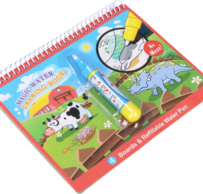 Wasser-Malbuch Tiere mit Stift