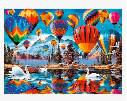 Trefl Wood Craft Origin Bunte Ballons Puzzle 1000 Teile