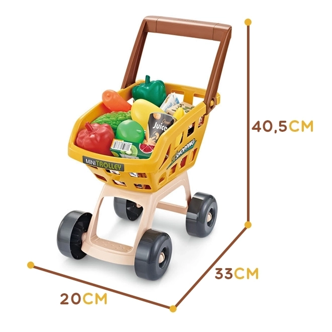 Supermarkt-Spielset mit Einkaufswagen und Zubehör