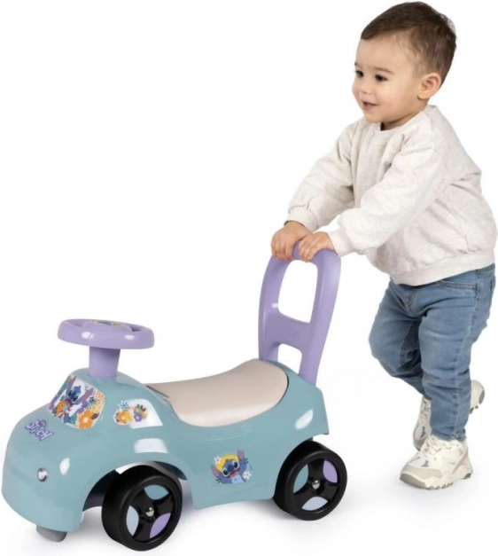 Rutschauto mit Stitch-Motiv