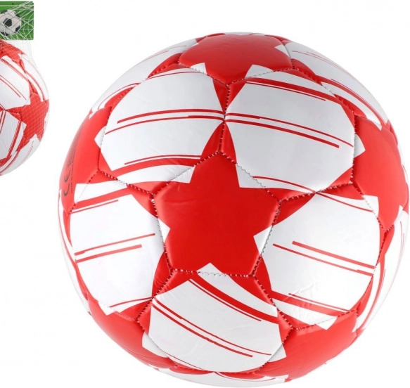 Aufgeblasener rot-weißer Fußball 23 cm