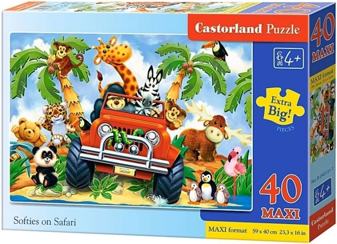 Großes Safari-Puzzle für Kinder