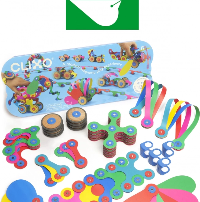 Magnetische Clixo Fahrzeugbau-Set