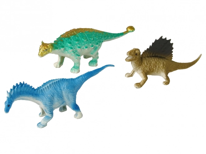 Dinosaurier Figuren Set 9-teilig Bunt