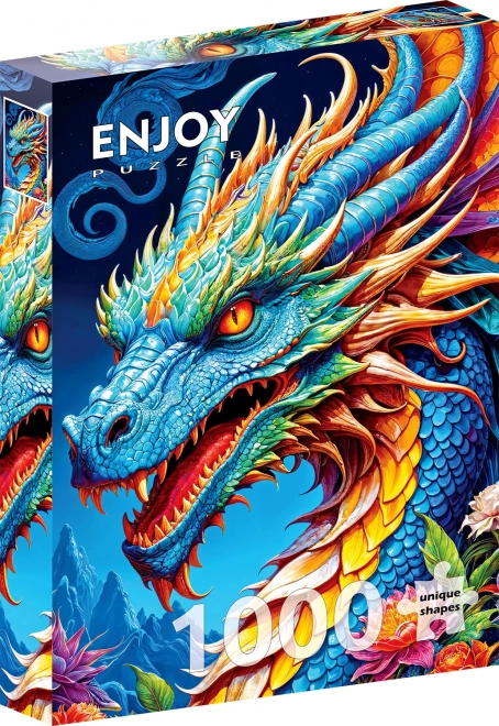 Enjoy Puzzle Blauer Drache 1000 Teile