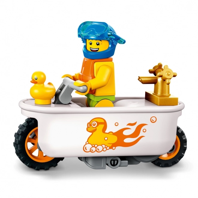 Lego City Kaskaderski Motorrad in Badewanne