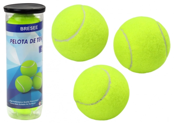 Tennisbälle Set Gelb, 3 Stück