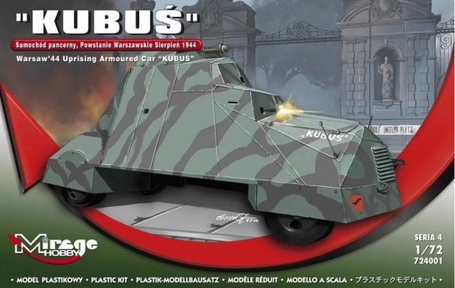 Kubuś Panzerspähwagen - Warschauer Aufstand August 1944 Maßstab 1:72