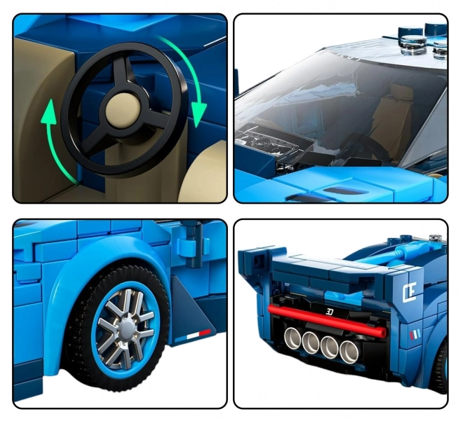 Bauset Sportauto Blau