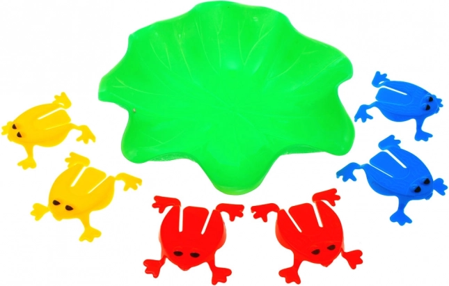 Bunte und interaktive Frösche