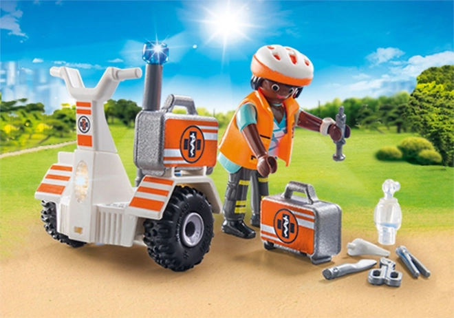 Playmobil City Life Rettungs-Einsatzmotorrad mit Lichtern