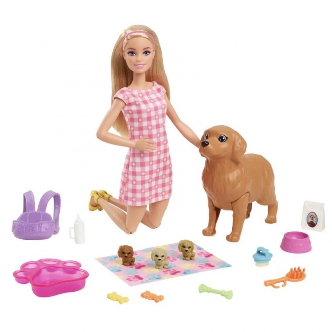 Barbie Neugeborene Welpen Spielset