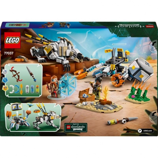 Lego Horizon Abenteuer Aloy und Varl gegen Krabbenläufer und Sägenzahn
