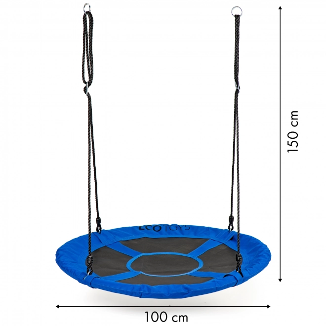 Gartenschaukel Storchennest 100cm von ECOTOYS Blau