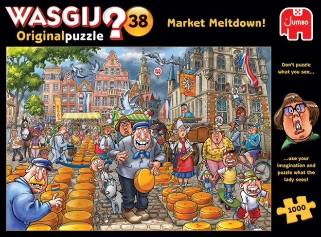 Wasgij 38 Puzzle: Marktabsturz! 1000 Teile