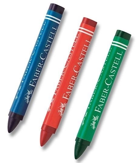 Faber-Castell dreieckige Wachsmalstifte 12er Set