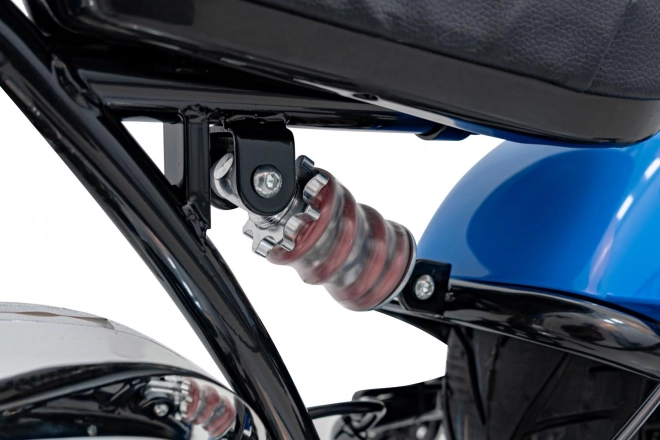 Motorrad Chopper Warrior Blau