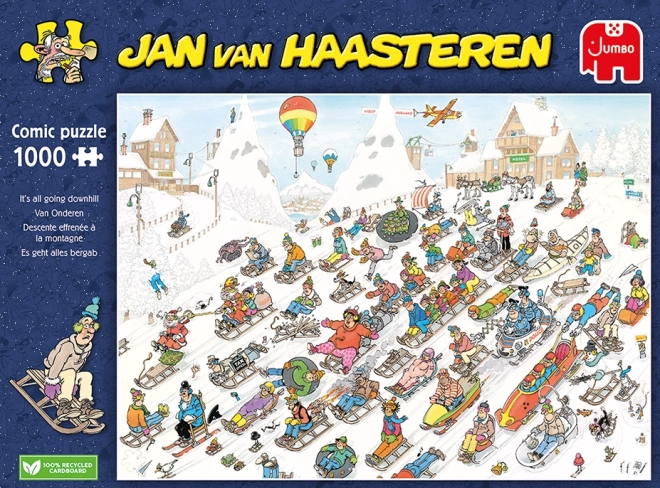 Jumbo Jan van Haasteren Puzzle: Alles Geht Den Bach Runter 1000 Teile