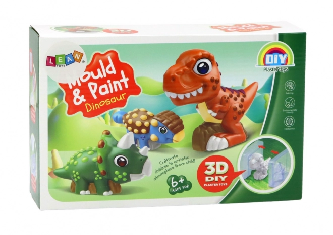 Kreativset 3D Dinosaurier Gipsfarben