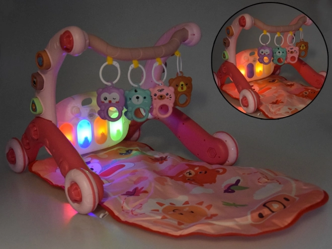 Bildungsmatte Lauflernhilfe und Spielzeug für Babys 3 in 1