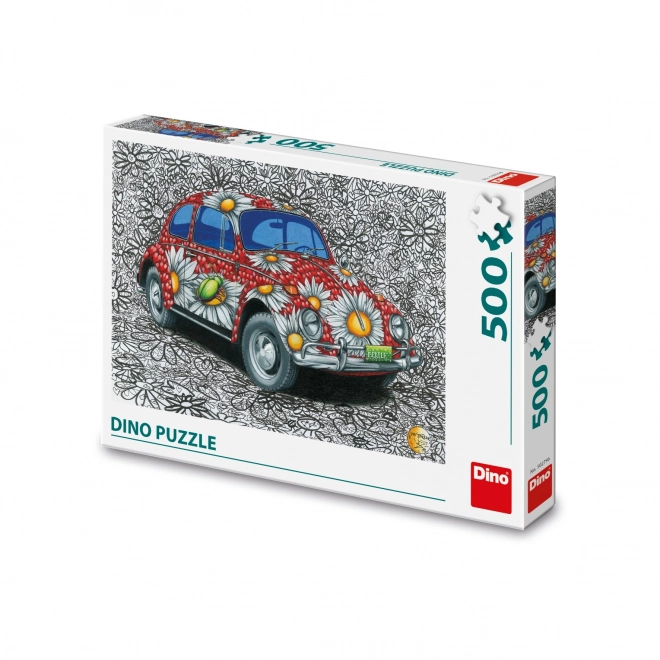 Malerei-Puzzle VW Käfer