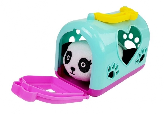 Kuscheltier Kleine Panda mit Transportbox