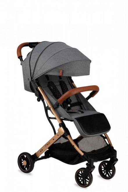 Sportkinderwagen MoMi Estelle Grau mit Goldrahmen