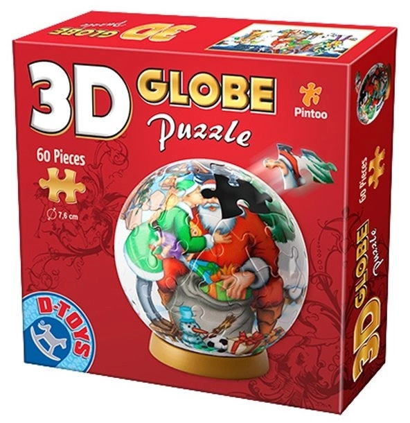 3D Puzzle Globus 'Wir lieben den Weihnachtsmann'