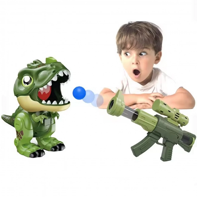 Interaktiver Schaumstoff-Kugelblaster mit Dinosaurier