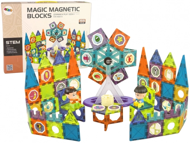 Magnetische 3D-Bausteine Riesenrad