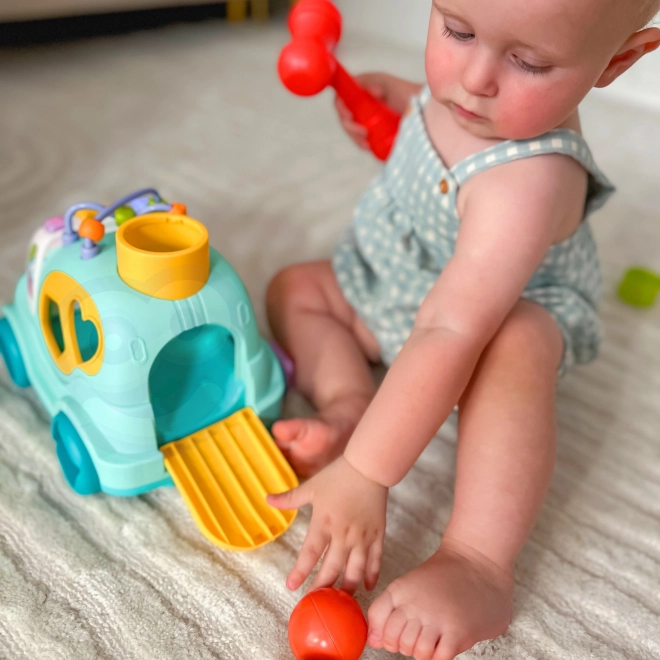 Interaktives musikalisches Auto Montessori Sortierer Blau