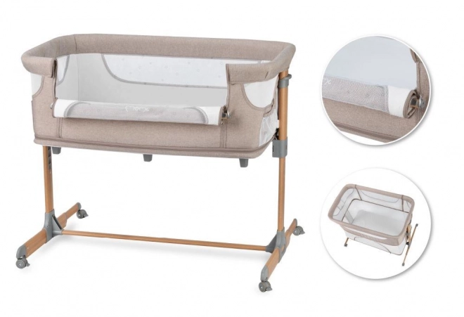 Multifunktionales Babybett MoMi Smart Bed 3 in 1 Beige