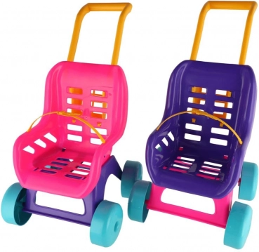 Teddies Puppenwagen Buggy Sport rosa‑lila