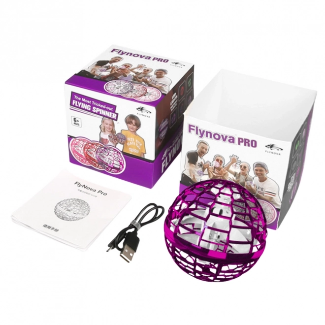 Rosa fliegender leuchtender Ball Flynova LED